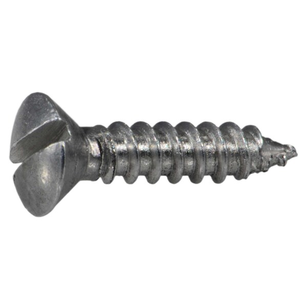 Midwest Fastener Sheet Metal Screw, #4 x 1/2 in, Aluminum Oval Head Slotted Drive, 48 PK 61733 - main